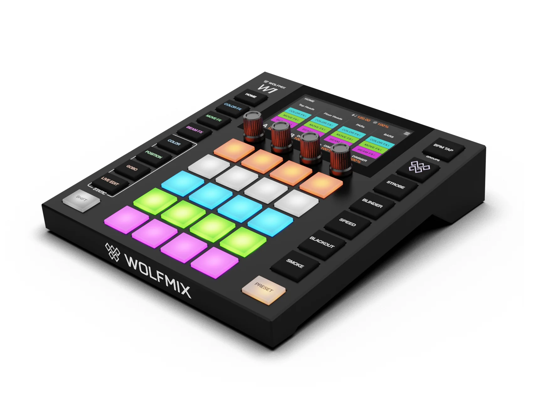 Wolfmix W1 MK3 diagonale Ansicht von vorne